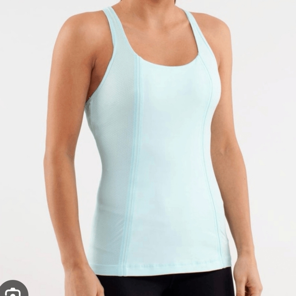lululemon athletica Light Blue Tank Top